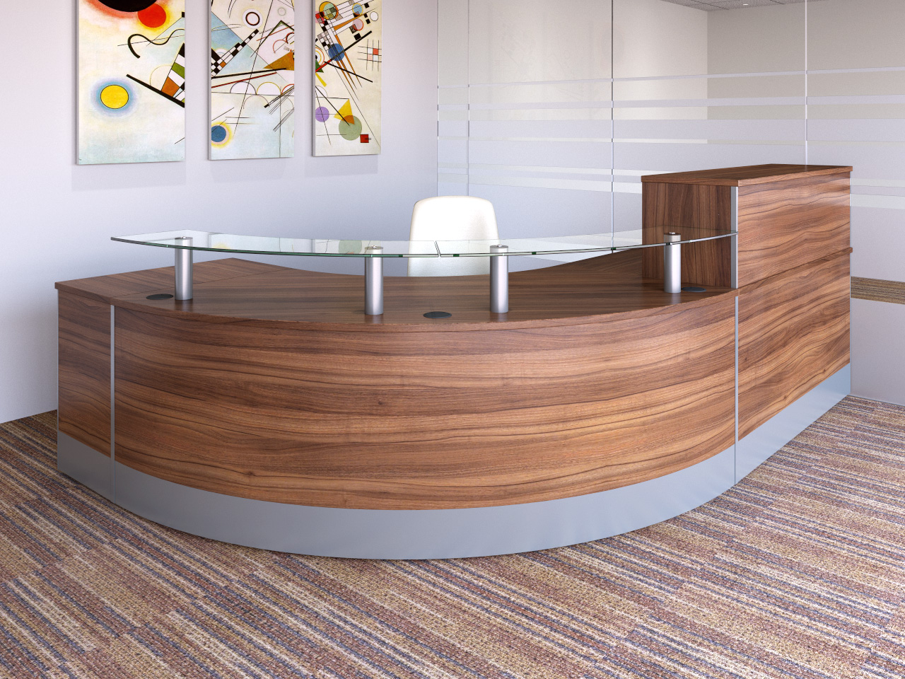 Modular Concrete Reception Desk Modular Furniture Sys